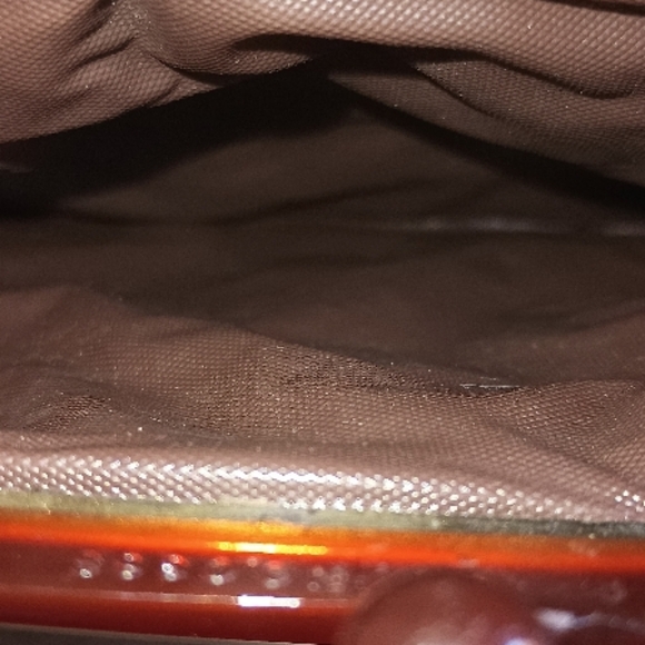 Capri Vintage Brown Leather Clutch Marked No. 0368 - Picture 8 of 9